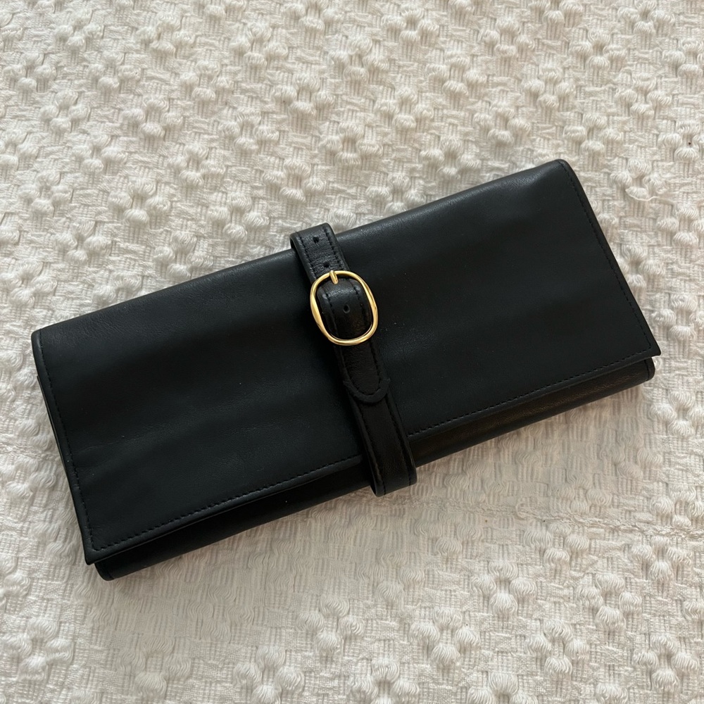 Leather Zippered Travel Jewelry Case